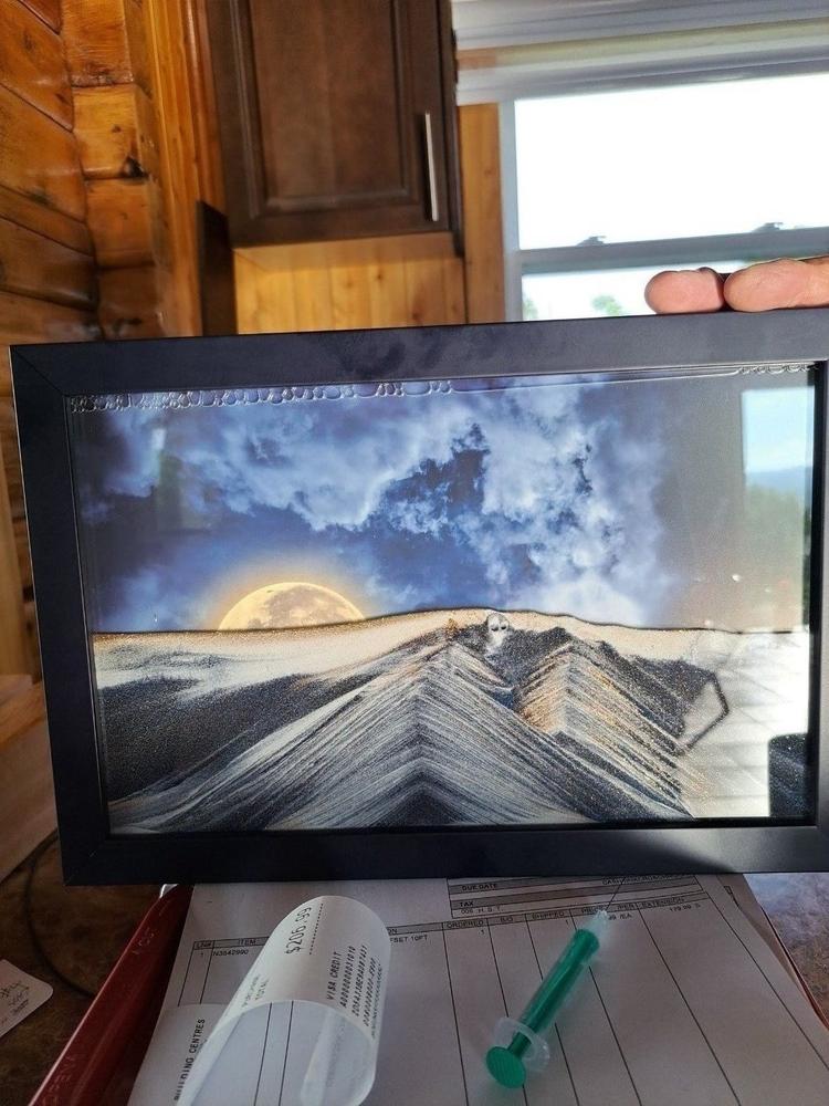 New! Harvest Moon Movie Moving Sand Art- By Klaus Bosch - Customer Photo From Penny S.