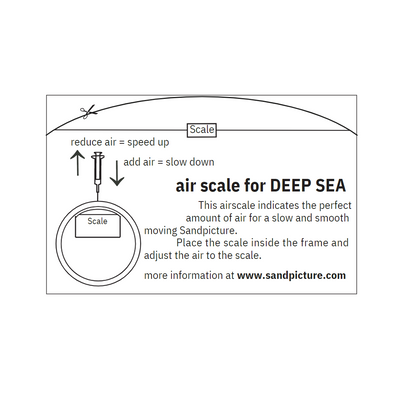 Air Scale- Air Guide for KB Collection Moving Sand Art **FREE SHIPPING**