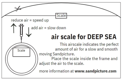 Air Scale- Air Guide for KB Collection Moving Sand Art **FREE SHIPPING**