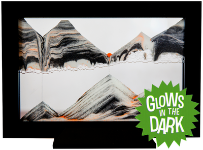 Glow-In-The-Dark Silhouette Glowbee Black Moving Sand Art- By Klaus Bosch