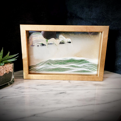 Horizon Rich Gold Moving Sand Art- By Klaus Bosch