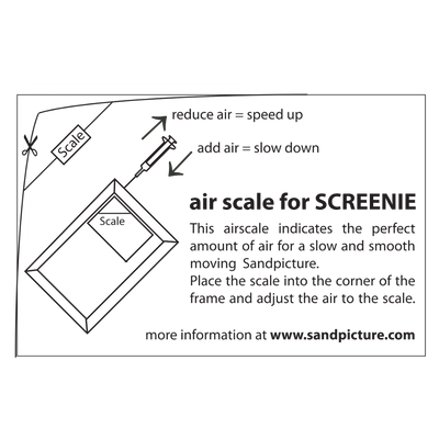 Air Scale- Air Guide for KB Collection Moving Sand Art **FREE SHIPPING**