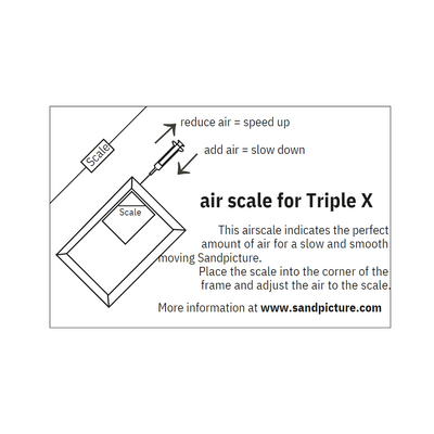 Air Scale- Air Guide for KB Collection Moving Sand Art **FREE SHIPPING**
