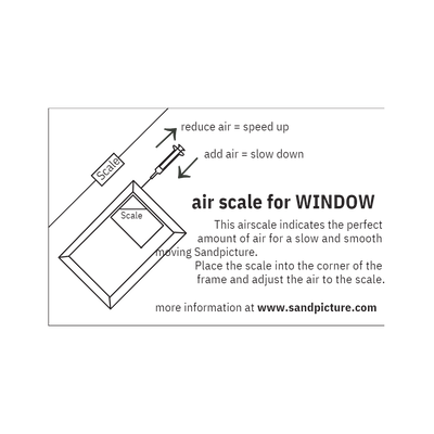 Air Scale- Air Guide for KB Collection Moving Sand Art **FREE SHIPPING**